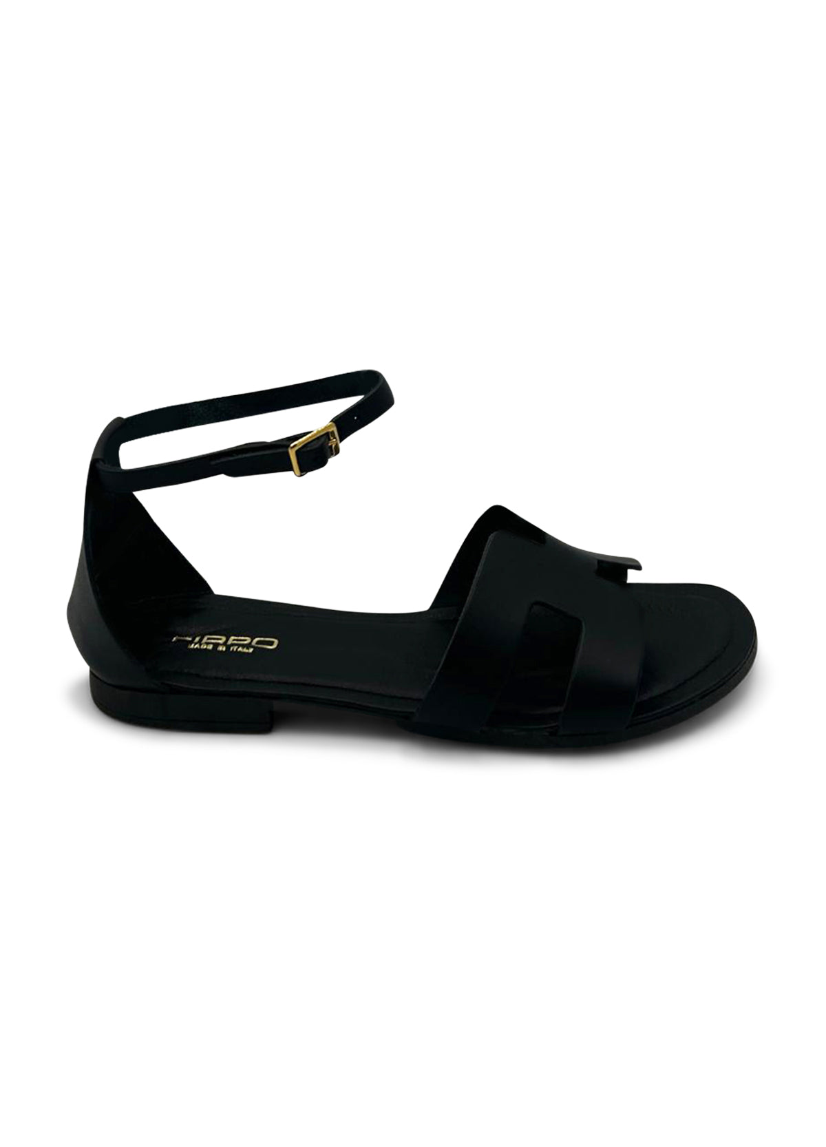 Sandalo Nero in pelle