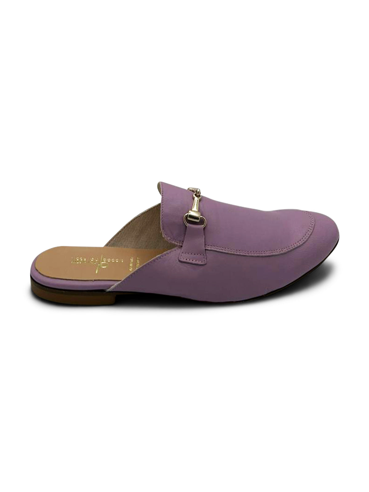 Mocassino Sabot Lilla con Dettaglio Metallico