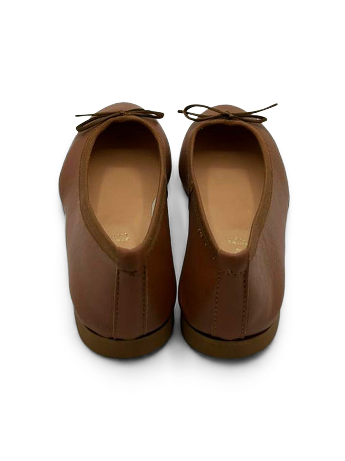Ballerine Tortora con Fiocco e Punta Arrotondata