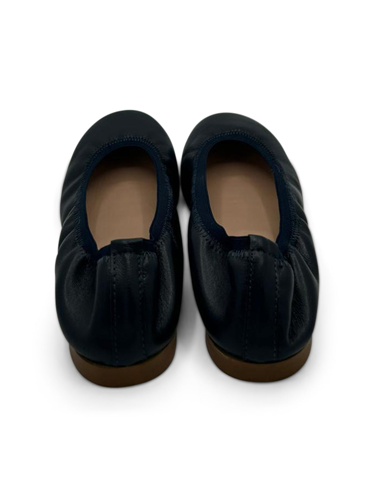 Ballerine Nere in Pelle Morbida con Elastico