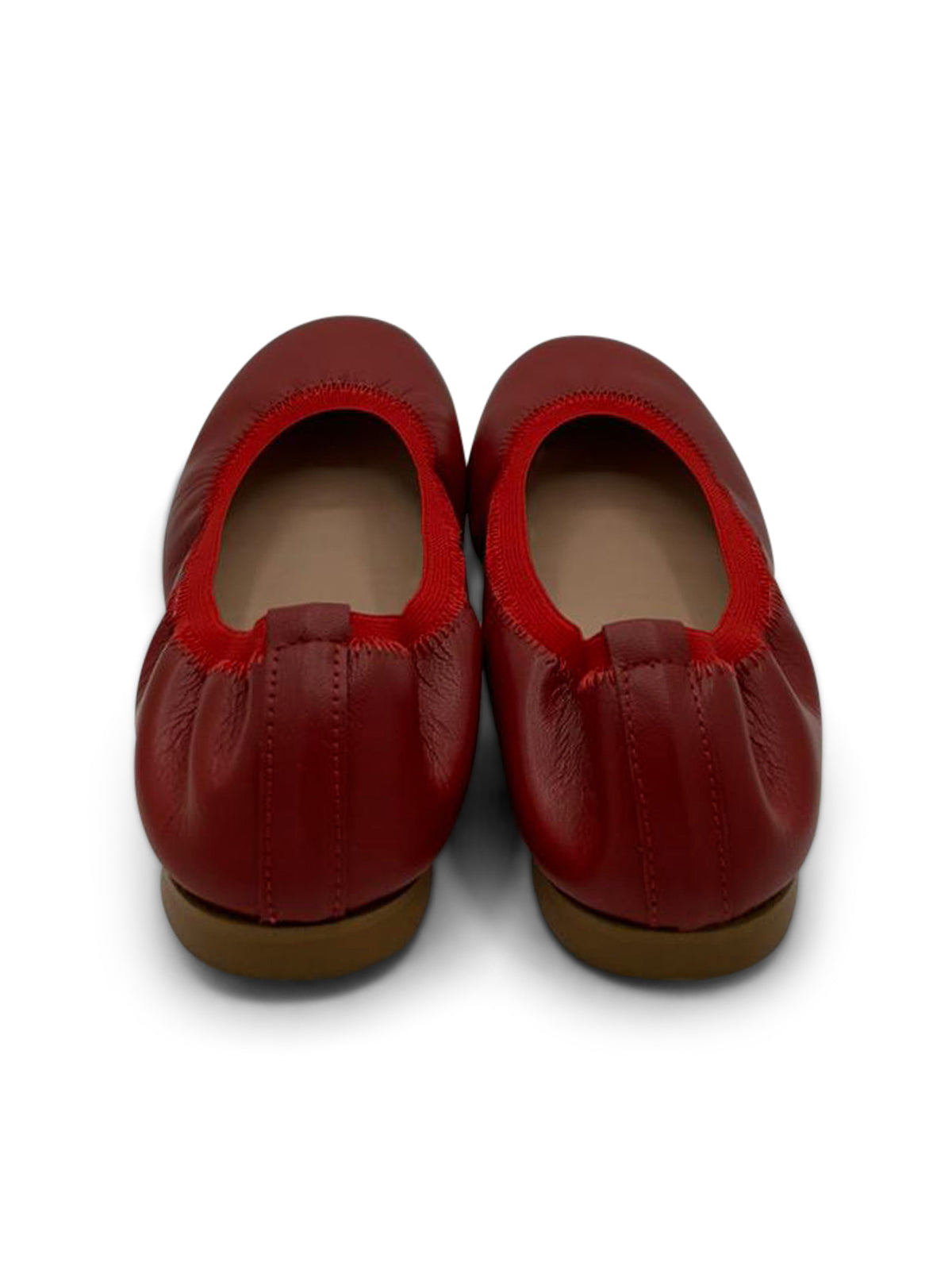 Ballerine Bordeaux in Pelle Morbida con Elastico