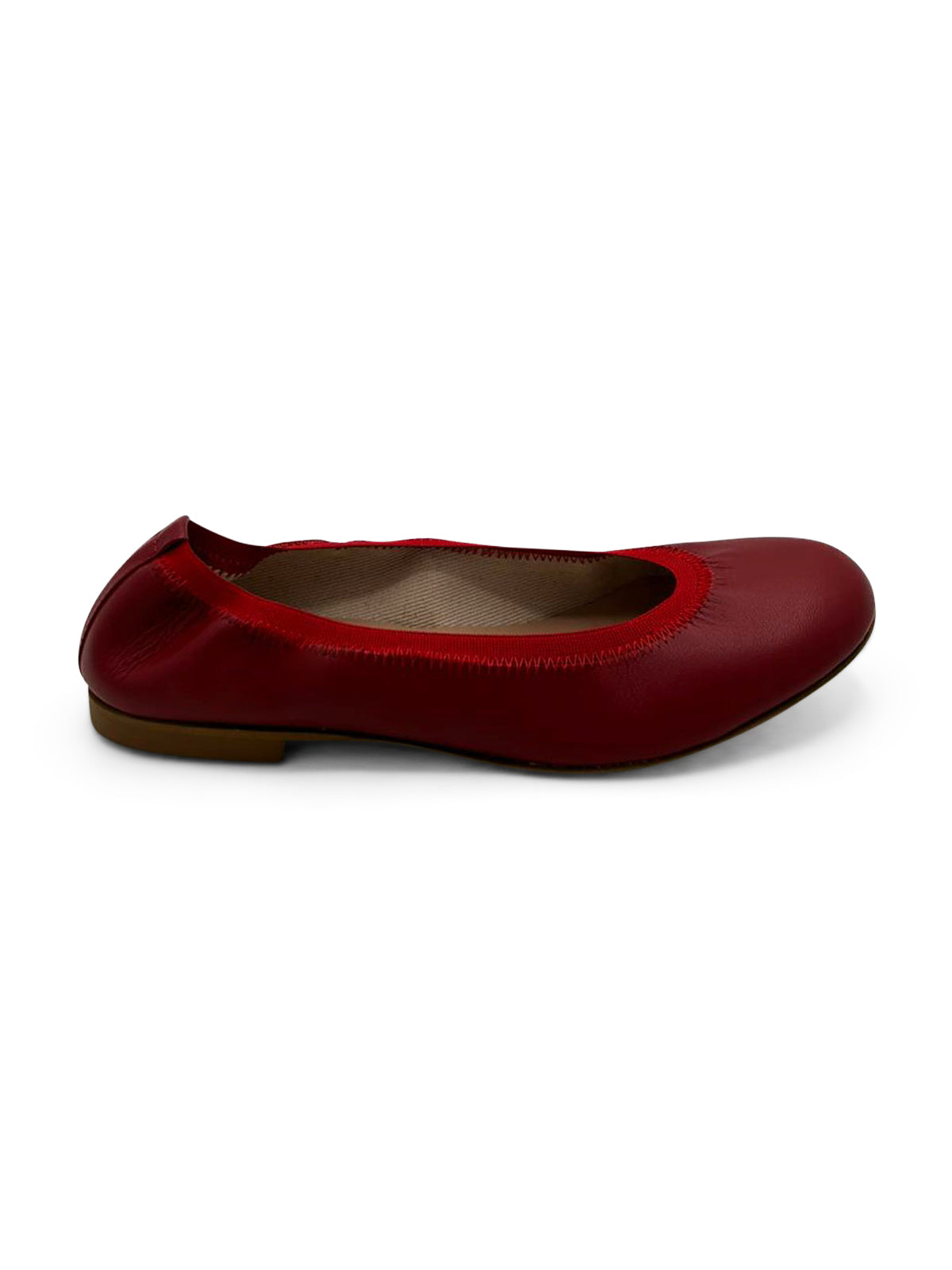 Ballerine Bordeaux in Pelle Morbida con Elastico