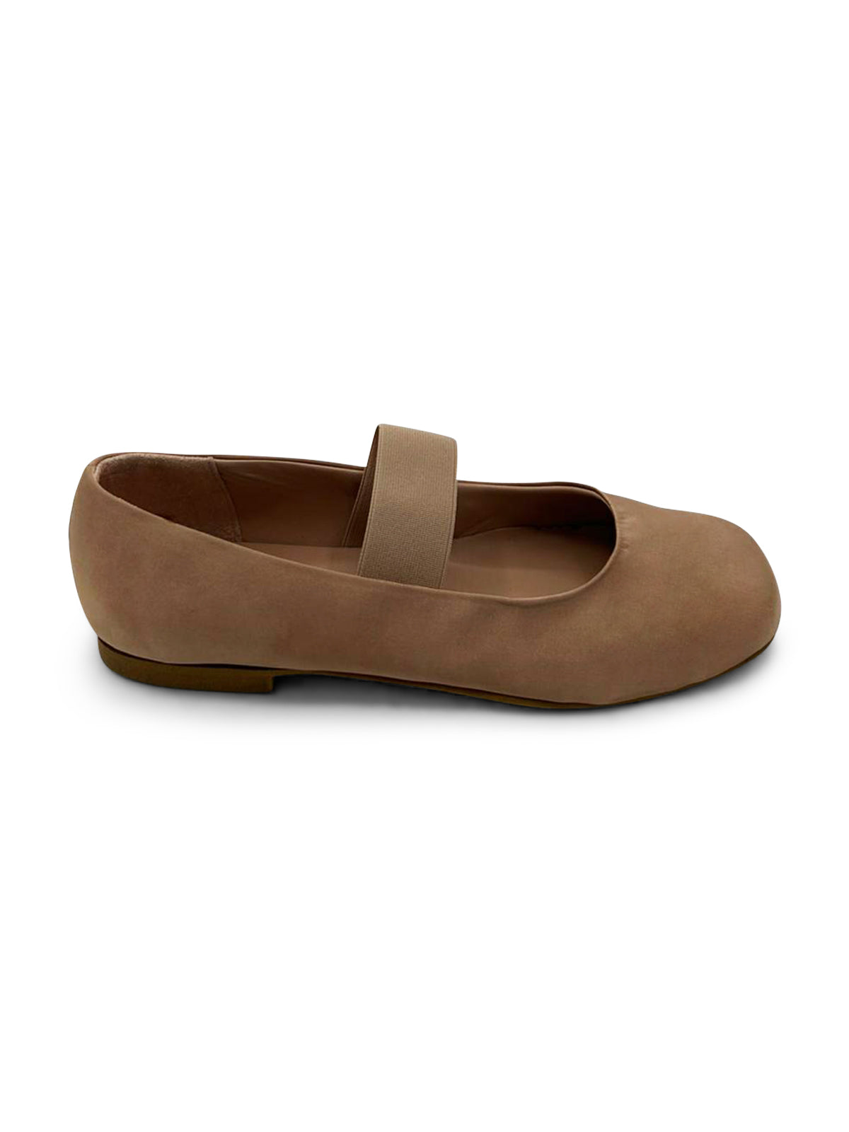 Ballerine Beige in Camoscio con Elastico