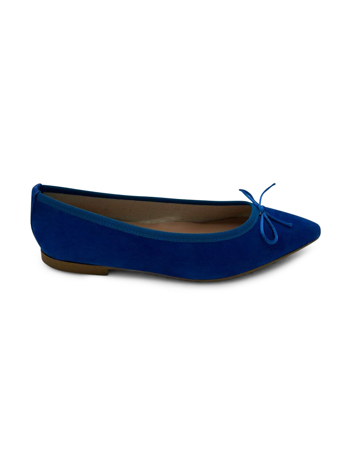 Ballerine Blu Navy in Camoscio con Fiocco