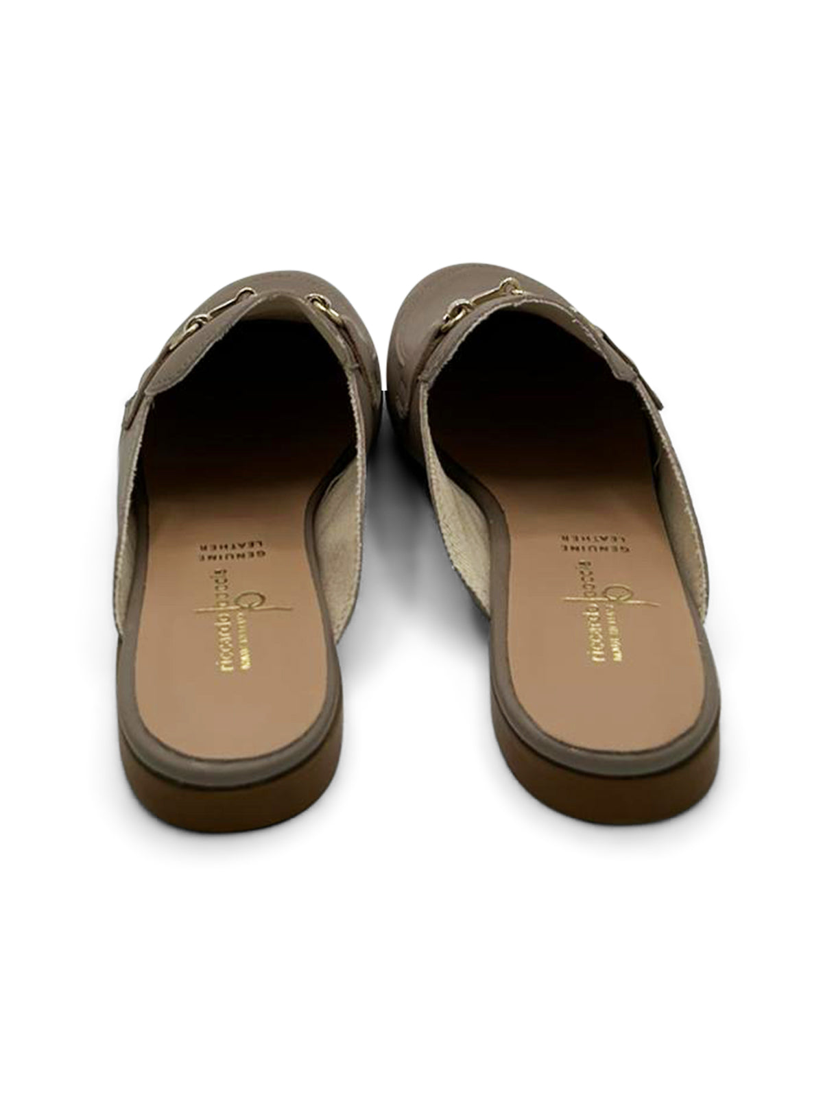 Mocassino Sabot Grigio con Dettaglio Metallico