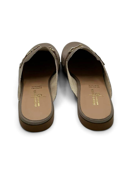 Mocassino Sabot Grigio con Dettaglio Metallico
