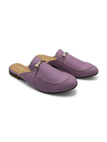 Mocassino Sabot Rosa con Dettaglio Metallico