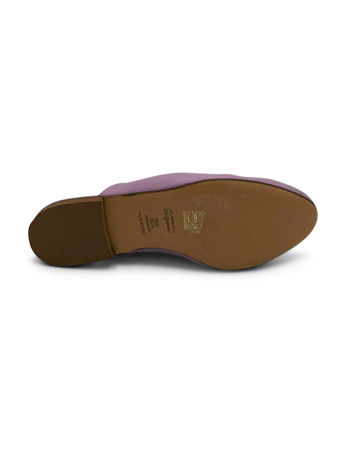 Mocassino Sabot Lilla con Dettaglio Metallico