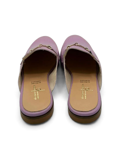 Mocassino Sabot Lilla con Dettaglio Metallico