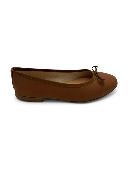 Ballerine Tortora con Fiocco e Punta Arrotondata