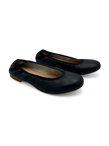 Ballerine Oro Rosato in Pelle Morbida con Elastico
