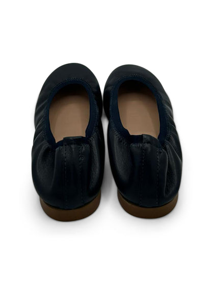 Ballerine Nere in Pelle Morbida con Elastico