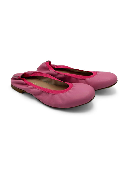 Ballerine Oro Rosato in Pelle Morbida con Elastico