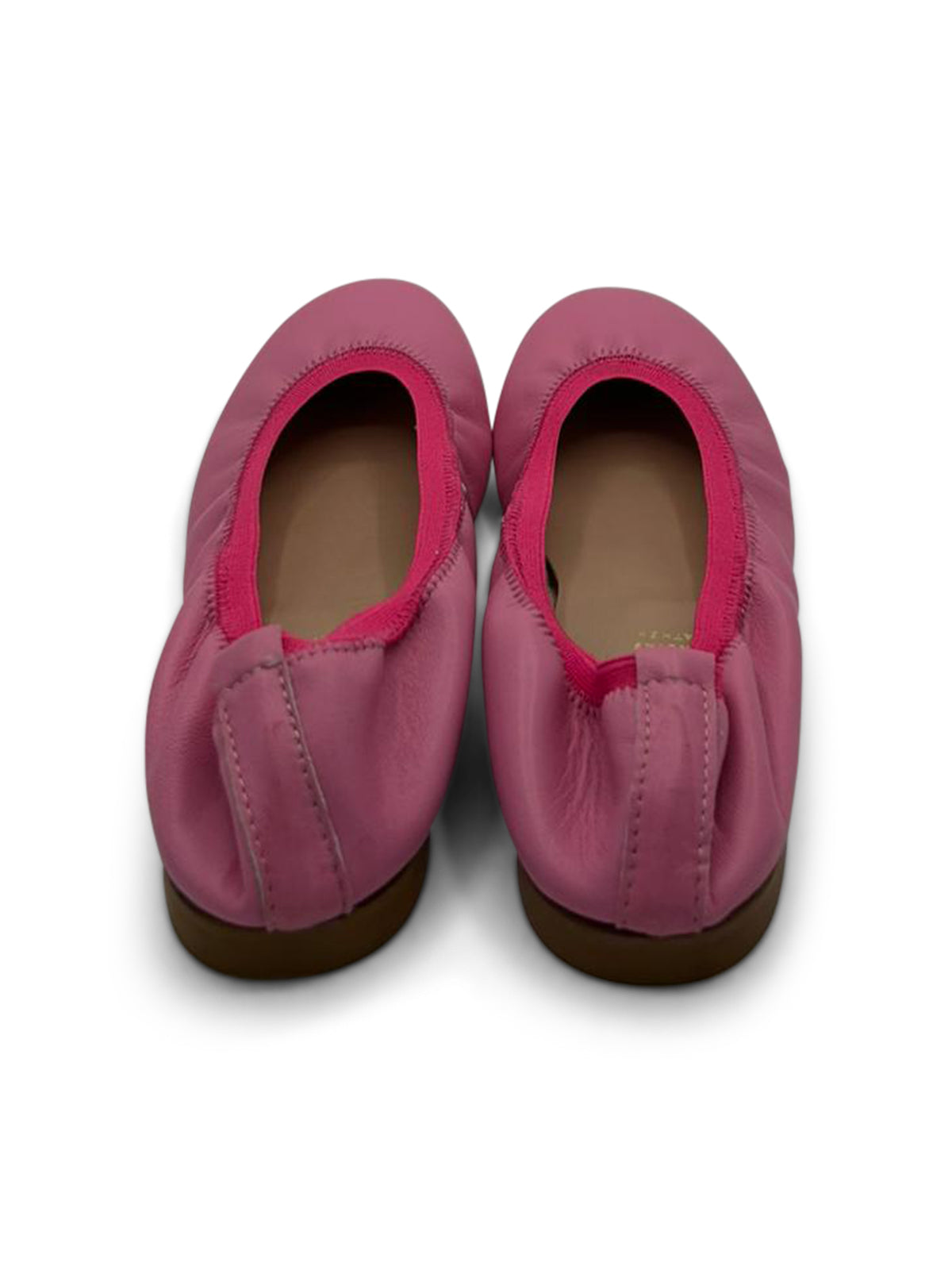 Ballerine Oro Rosato in Pelle Morbida con Elastico