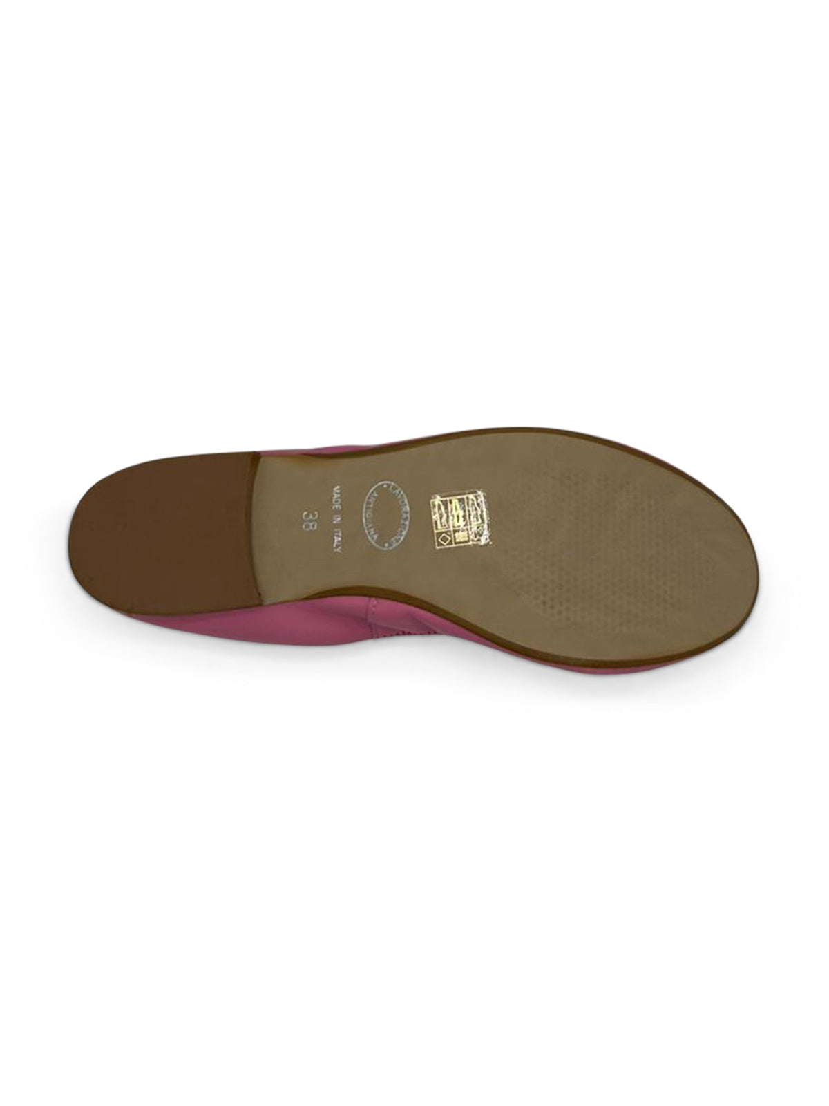 Ballerine Oro Rosato in Pelle Morbida con Elastico