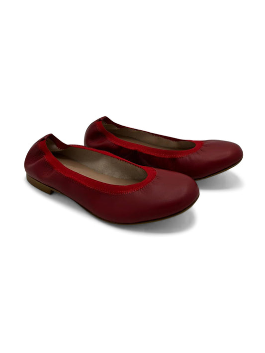 Ballerine Bordeaux in Pelle Morbida con Elastico