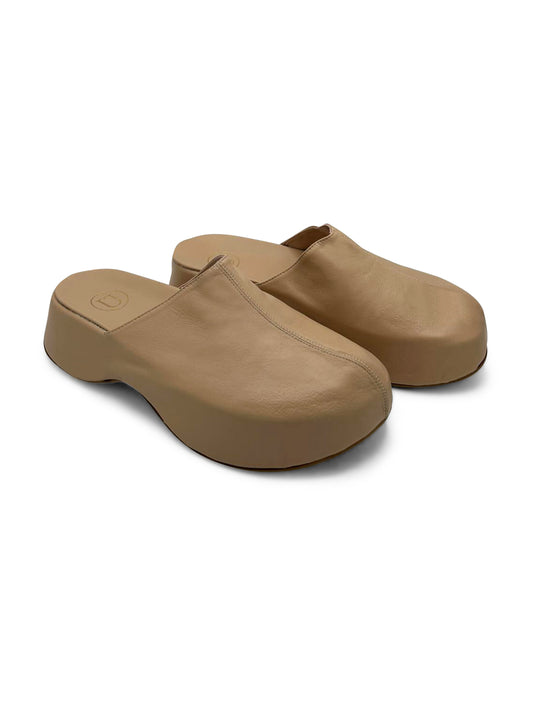 Zoccoli Bronzo Traspiranti in Pelle Morbida