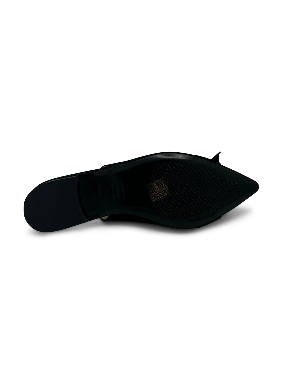 Ballerine Slingback a Punta Chiusa in Pelle Scamosciata Nera