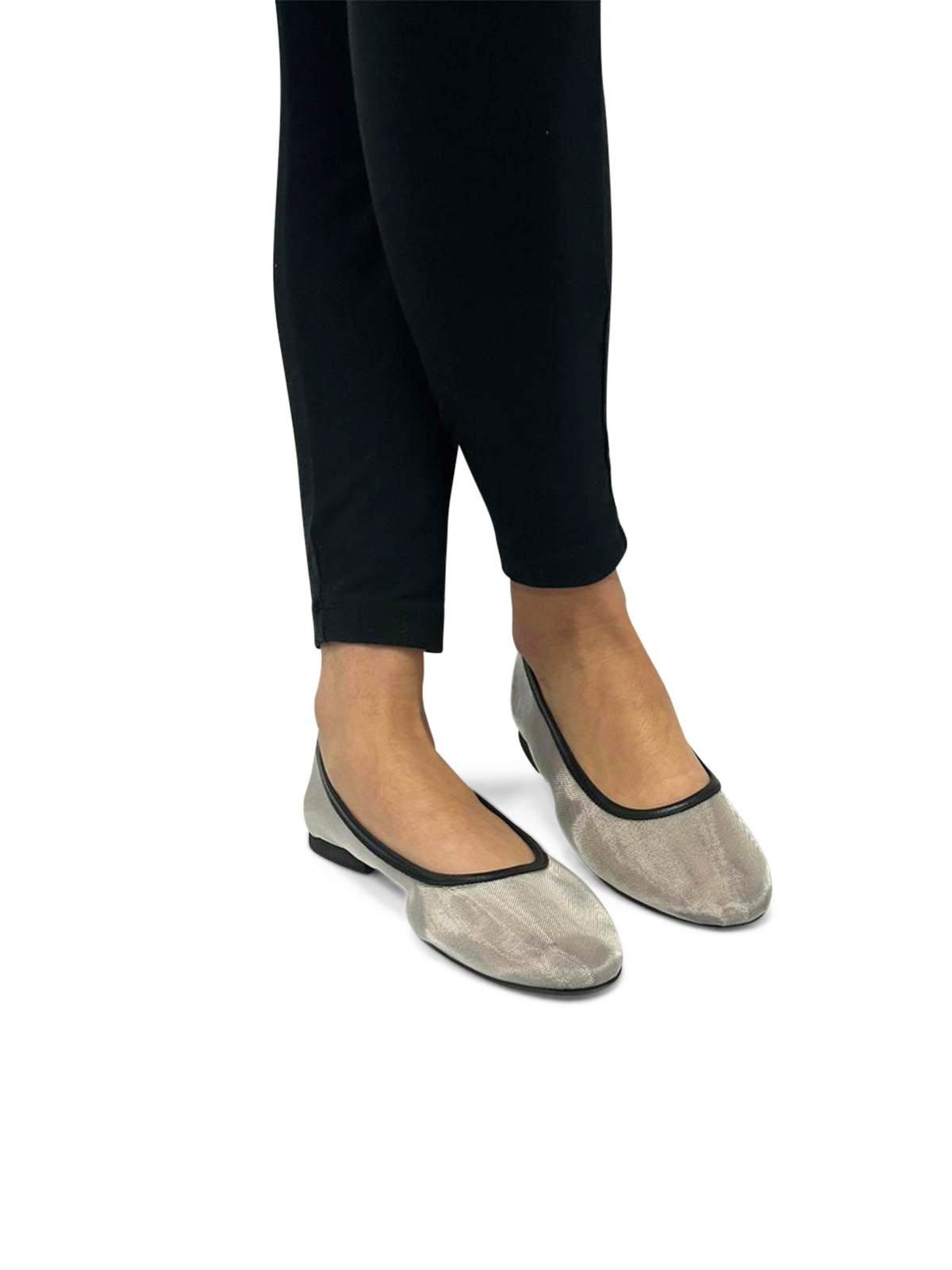 Ballerine Grigie da Donna con Dettagli in Rete